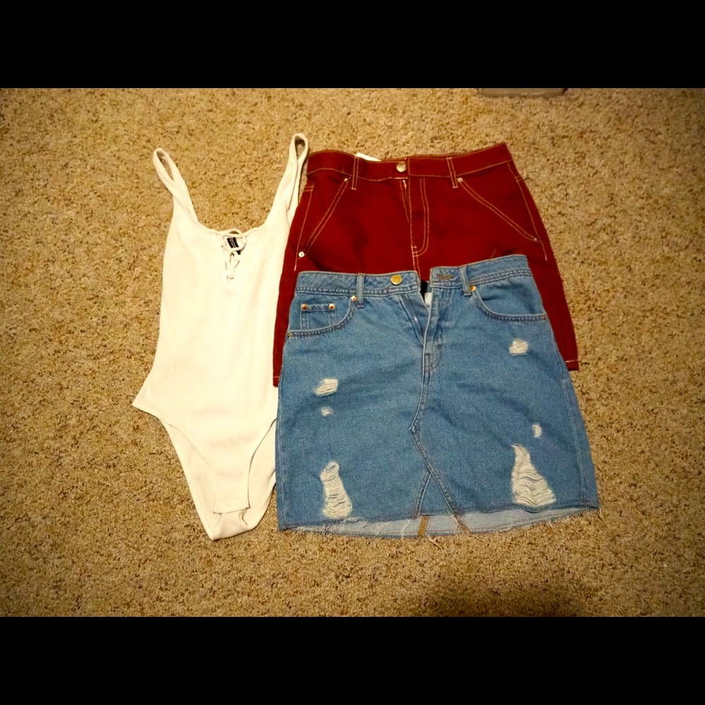Skirt and top set